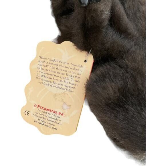 Folkmanis Realistic Beaver Puppet Plush Toy - Picture 6 of 10